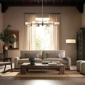 Daphne Round Chandelier 48''60''-Lighting-Arialamps