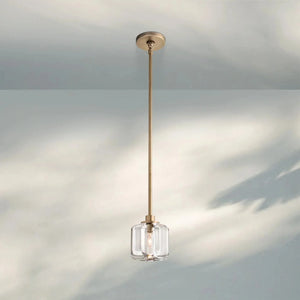 Demart Crystal Pendant Light-Brass-