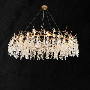 Donna Round Circle Fortune Tree Round Branch Chandelier-chandeliers for dining room,chandeliers for stairways,chandeliers for foyer,chandeliers for bedrooms,chandeliers for kitchen,chandeliers for living room-43.3" D-Arialamps
