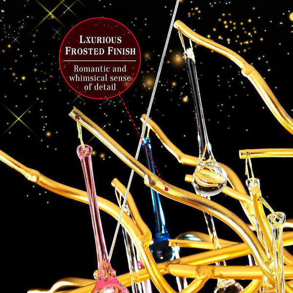 Doris Rain Crystal Branch Chandelier 54"L-Chandelier-Arialamps