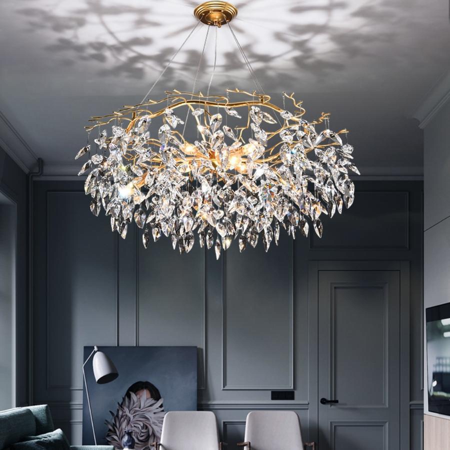 Doris Round Modern Branch Chandeliers-Chandeliers-Arialamps