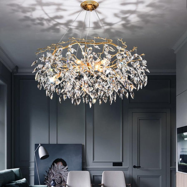 Doris Round Modern Branch Chandeliers-Chandeliers-Arialamps