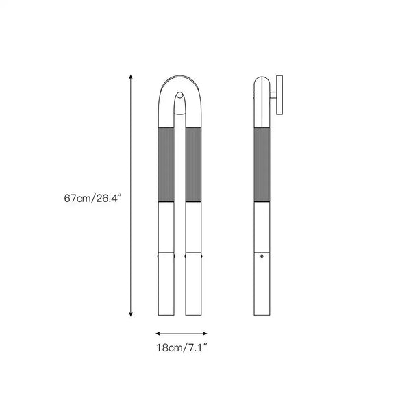 Double Head Antonia Horsehair Sconce - Arialamps
