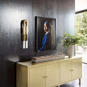 Double Head Antonia Horsehair Sconce - Arialamps