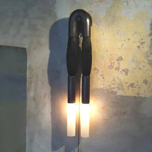 Double Head Antonia Horsehair Sconce - Arialamps