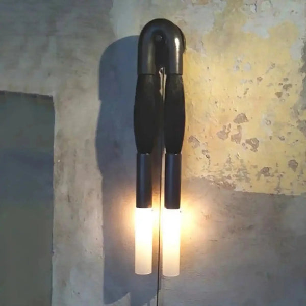 Double Head Antonia Horsehair Sconce - Arialamps