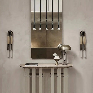 Double Head Antonia Horsehair Sconce - Arialamps