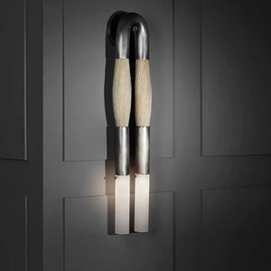 Double Head Antonia Horsehair Sconce - Arialamps