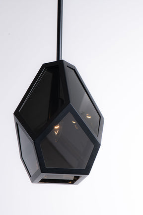 Aria Drake Geometric Black Pendant