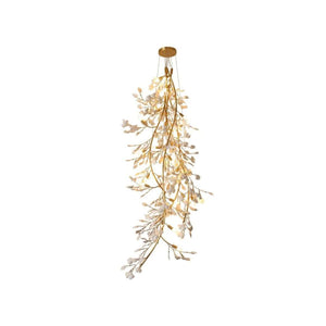 Drooping Ceramic Ginkgo Leaf Chandelier-chandeliers for dining room,chandeliers for stairways,chandeliers for foyer,chandeliers for bedrooms,chandeliers for kitchen,chandeliers for living room-SizeA-Arialamps
