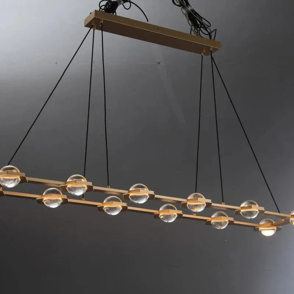 Eclatant Rectangular Chandelier 54" 72"-Arialamps