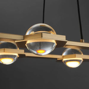 Eclatant Rectangular Chandelier 54" 72"-Arialamps