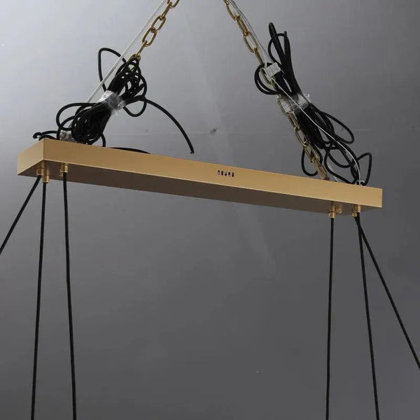 Eclatant Rectangular Chandelier 54" 72"-Arialamps