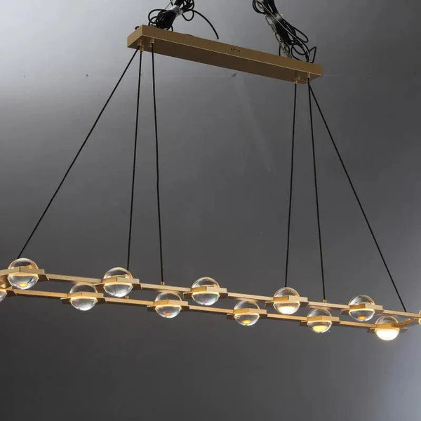 Eclatant Rectangular Chandelier 54" 72"-Arialamps