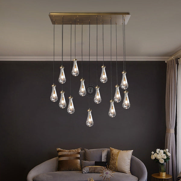 Raindrop Rectangular Chandelier