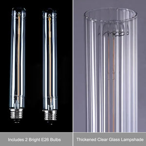 Elegant Black Water Ripple Wall Sconce Set – 2 Pack