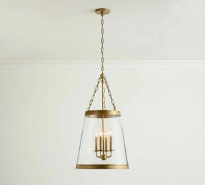 Elizabeth Glass Tapered Pendant (18") - Arialamps