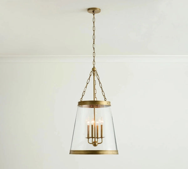 Elizabeth Glass Tapered Pendant (18") - Arialamps