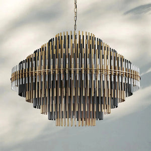 Emila Sculpture Brass Round Chandelier 24" 32" 42"-