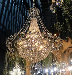 Empire Crystal Chandelier 22“/40“/52” - Arialamps