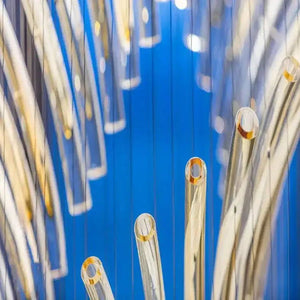 European Style Spiral Glass Chandelier for Staircase/Foyer/Hotel/Villa - Arialamps