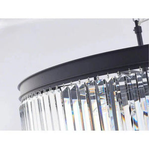 Extra Large 7 - Tier Luxury Crystal Chandelier in Black/Coffee/Gold/Chrome Finish Color - Arialamps