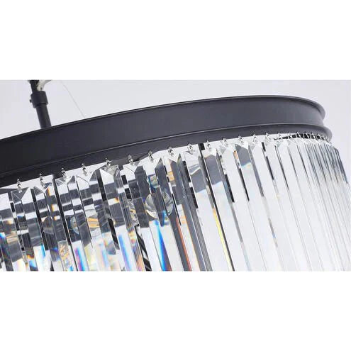 Extra Large 7 - Tier Luxury Crystal Chandelier in Black/Coffee/Gold/Chrome Finish Color - Arialamps