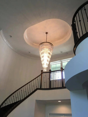 Extra Large 7 - Tier Luxury Crystal Chandelier in Black/Coffee/Gold/Chrome Finish Color - Arialamps