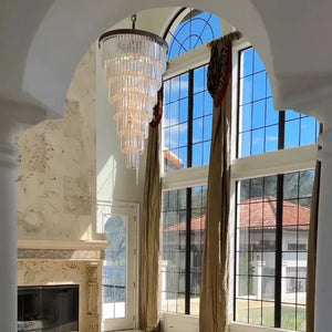 Extra Large 7 - Tier Luxury Crystal Chandelier in Black/Coffee/Gold/Chrome Finish Color - Arialamps