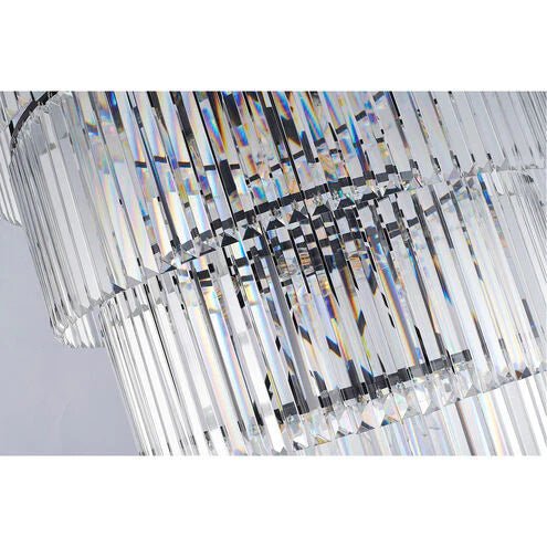 Extra Large 7 - Tier Luxury Crystal Chandelier in Black/Coffee/Gold/Chrome Finish Color - Arialamps