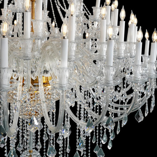 Extra Large Classic Traditional Crystal Chandelier 60/72/90 Lights for Showroom, Foyer , Wedding Hall - Arialamps