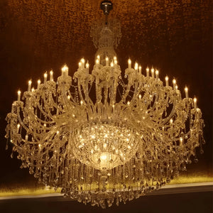 Extra Large Classic Traditional Crystal Chandelier 60/72/90 Lights for Showroom, Foyer , Wedding Hall - Arialamps