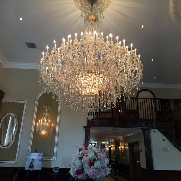 Extra Large Classic Traditional Crystal Chandelier 60/72/90 Lights for Showroom, Foyer , Wedding Hall - Arialamps