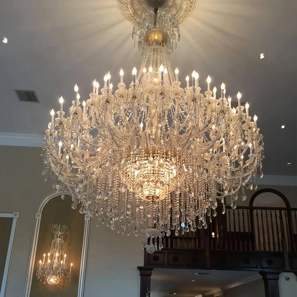 Extra Large Classic Traditional Crystal Chandelier 60/72/90 Lights for Showroom, Foyer , Wedding Hall - Arialamps