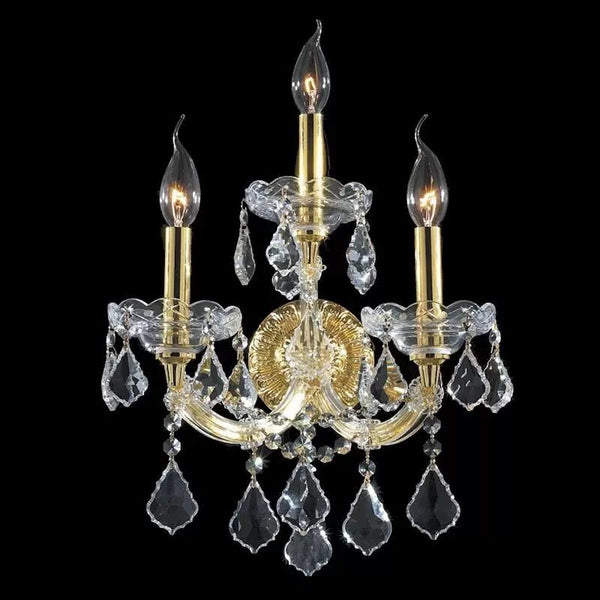 Extra Large Elegant Crystal Chandelier in Branch Style with Candle Layers for Stairs Living Room and Foyer-Chandeliers-Wall Sconce-Gold-Warm Light-Arialamps