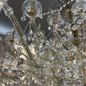 Extra Large Elegant Crystal Chandelier in Branch Style with Candle Layers for Stairs Living Room and Foyer-Chandeliers-Arialamps