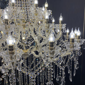 Extra Large French Candle Crystal Branch Chandelier for Foyer and Staircase-Chandeliers-Arialamps