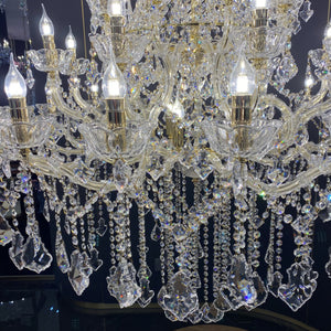 Extra Large French Candle Crystal Branch Chandelier for Foyer and Staircase-Chandeliers-Arialamps