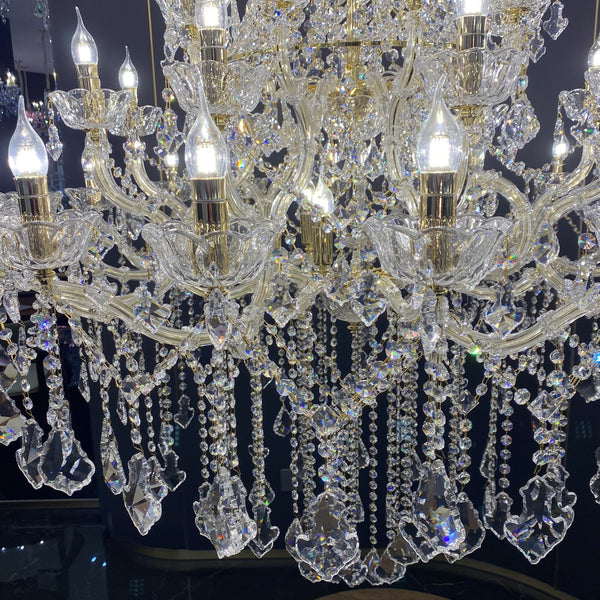 Extra Large French Candle Crystal Branch Chandelier for Foyer and Staircase-Chandeliers-Arialamps