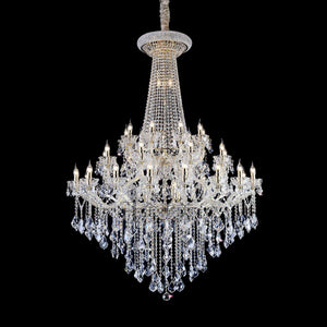 Extra Large French Candle Crystal Branch Chandelier for Foyer and Staircase