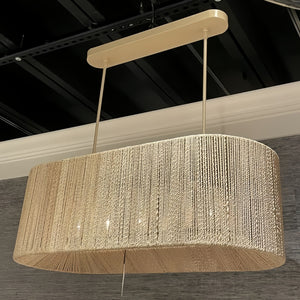 Farrington Abaca Linear Chandelier 42" - Arialamps