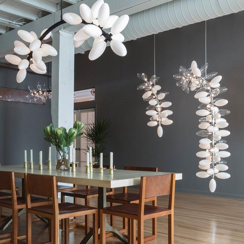 Fashion Grape Artistic Linear Chandelier-chandeliers for dining room,chandeliers for stairw-Arialamps