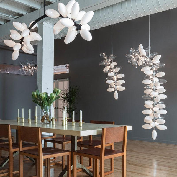 Fashion Grape Artistic Linear Chandelier-chandeliers for dining room,chandeliers for stairw-Arialamps
