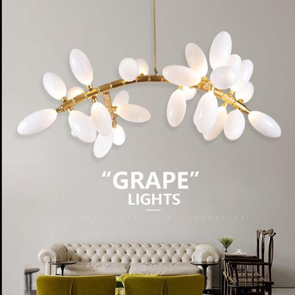 Fashion Grape Linear Chandelier 57" L-chandeliers for dining room,chandeliers for stairw-Arialamps