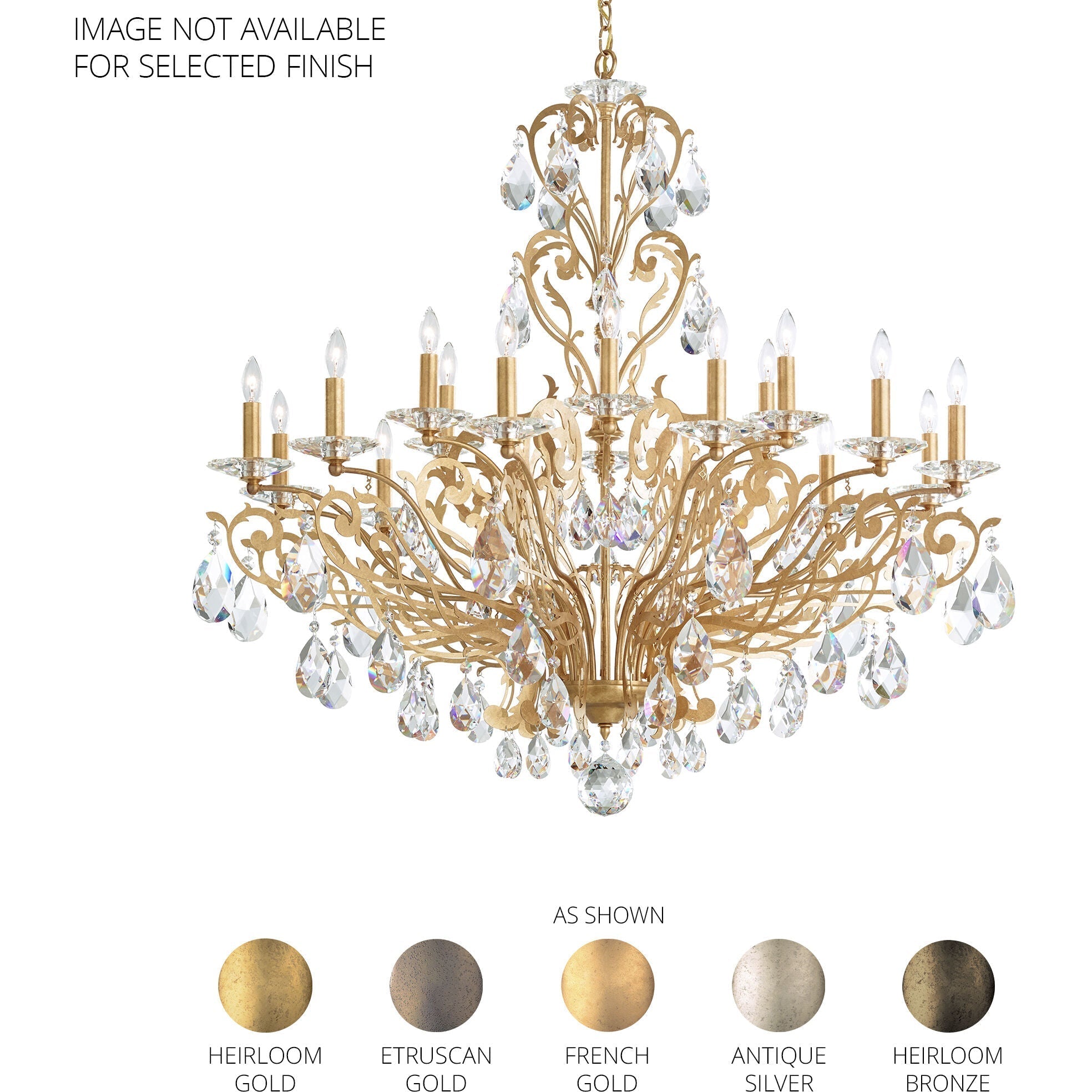 Filigrae Crystal Chandelier39"