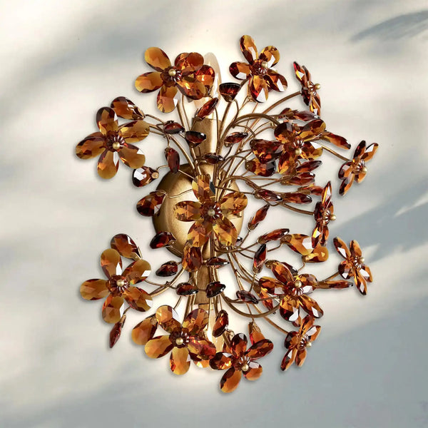 Fiore 2-Light Wall Sconce-Amber-Arialamps