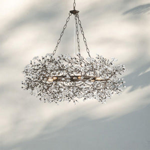 Fiore Crown Crystal Branch Chandelier 39" 48" 60“-