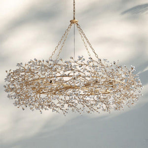 Fiore Crown Crystal Branch Chandelier 39" 48" 60“-
