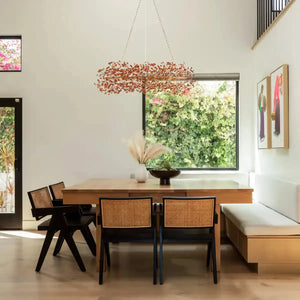 Fiore Crown Crystal Branch Chandelier 39" 48" 60“-Brass/Amber-48"-Arialamps