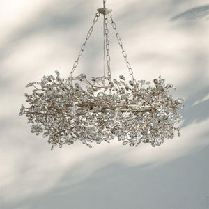 Fiore Crown Crystal Branch Chandelier 39" 48" 60“-